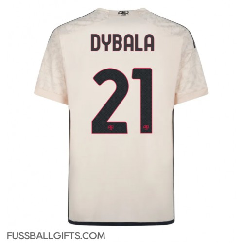 AS Roma Paulo Dybala #21 Fußballbekleidung Auswärtstrikot 2023-24 Kurzarm